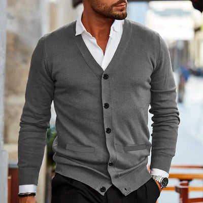 Dunstan - Casual V-Neck Cardigan