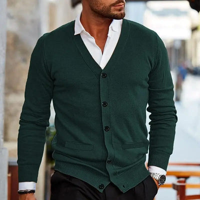 Dunstan - Casual V-Neck Cardigan