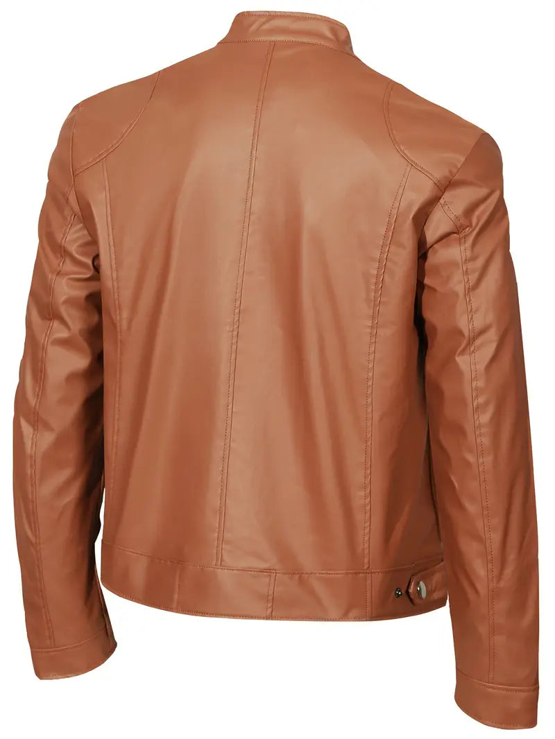 Zane – PU Leather Biker Jacket