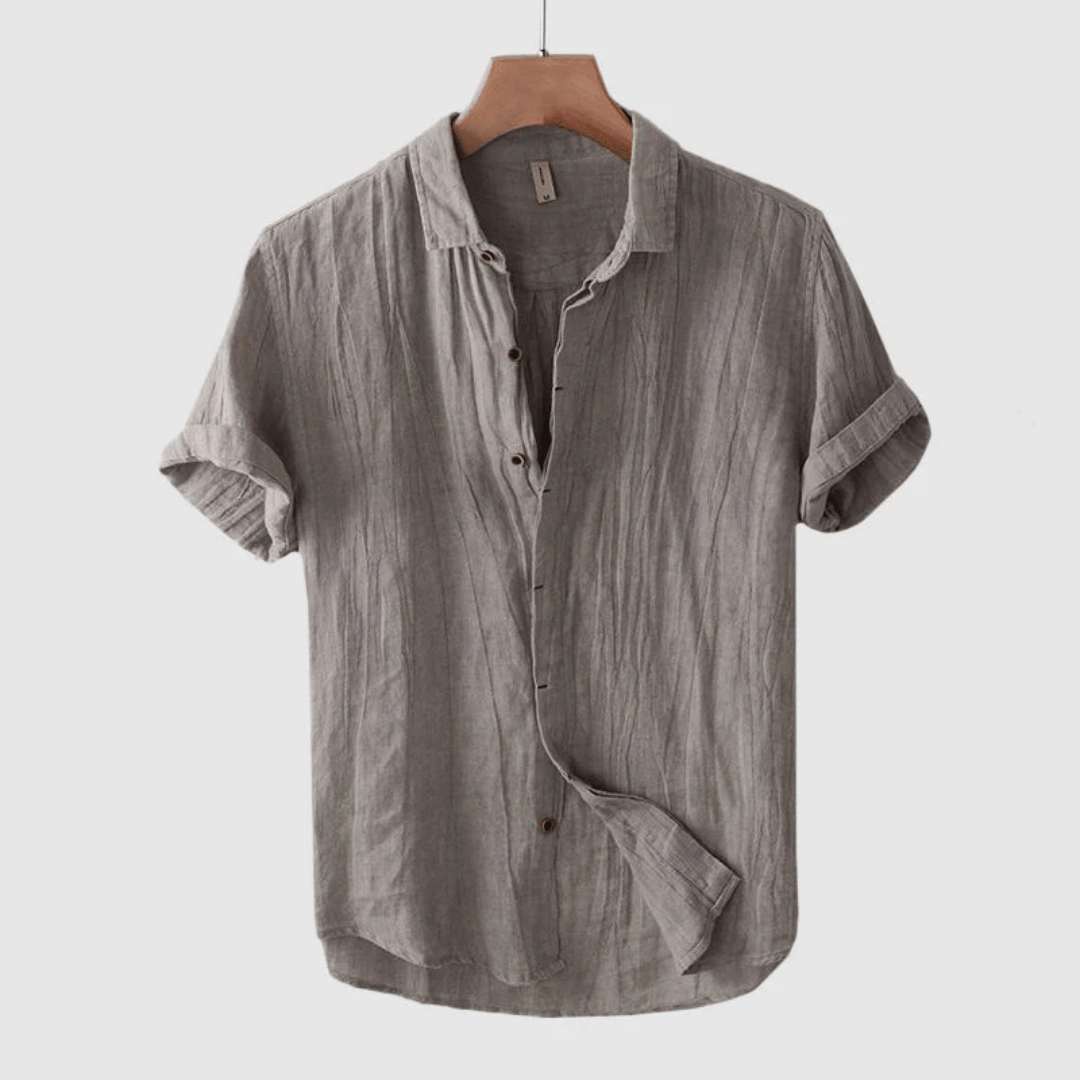 Donald | Short Sleeve Linen Shirt