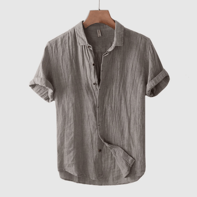 Donald | Short Sleeve Linen Shirt