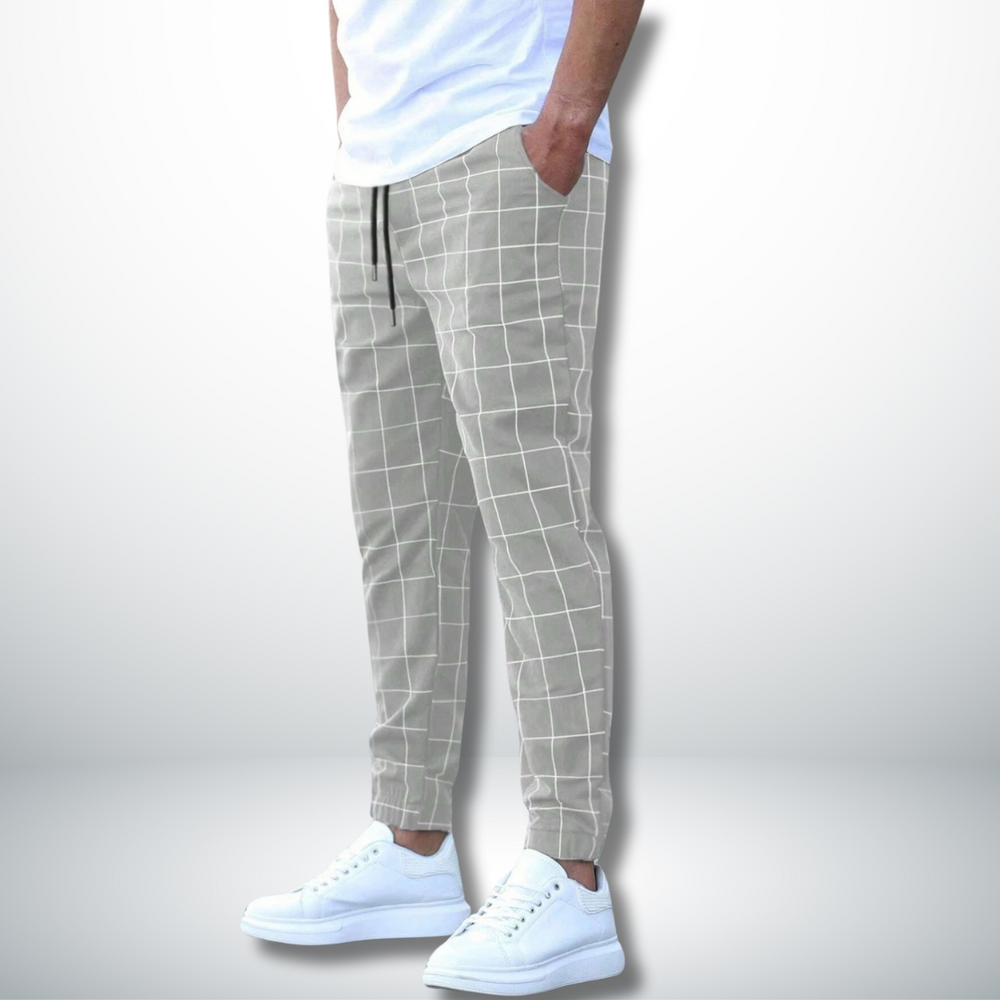 Doriano - Comfortable Checked Pattern Pant