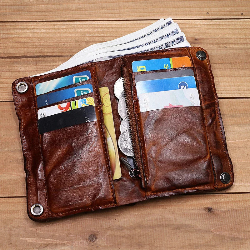 EliteHide - Handmade Multi Card Slots Leather Wallet