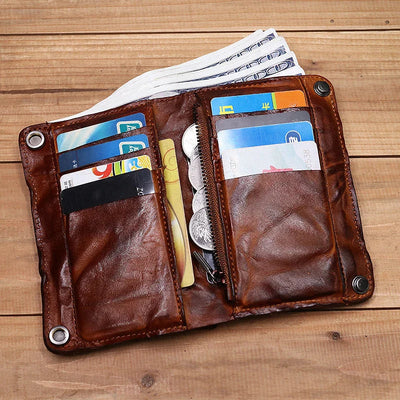 EliteHide - Handmade Multi Card Slots Leather Wallet