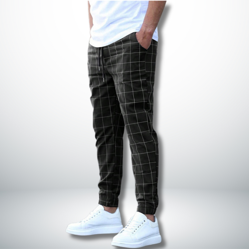 Doriano - Comfortable Checked Pattern Pant