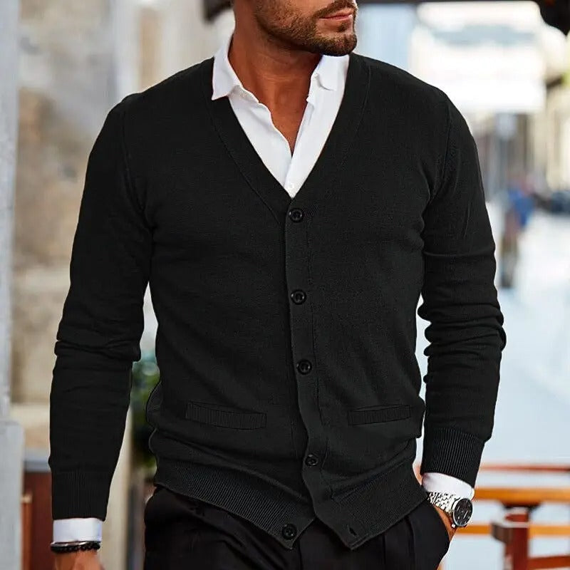 Dunstan - Casual V-Neck Cardigan