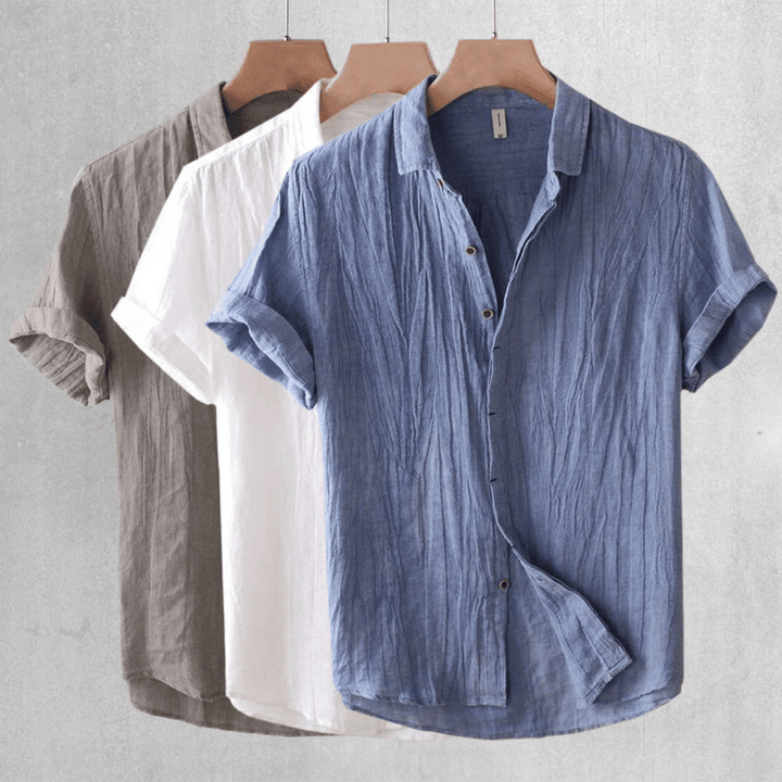 Donald | Short Sleeve Linen Shirt