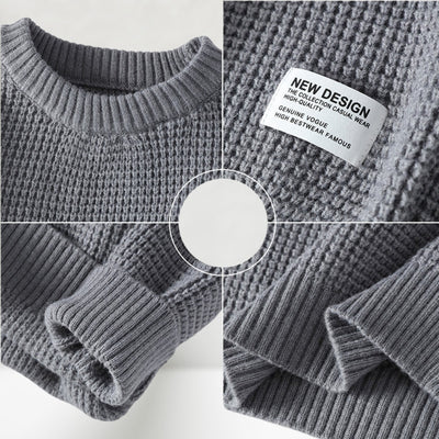 Jesse - Round Neck Knitted Sweater