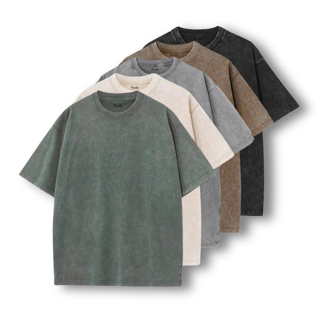 Adam Perfect Stone Washed T-Shirt (Five-Pack)