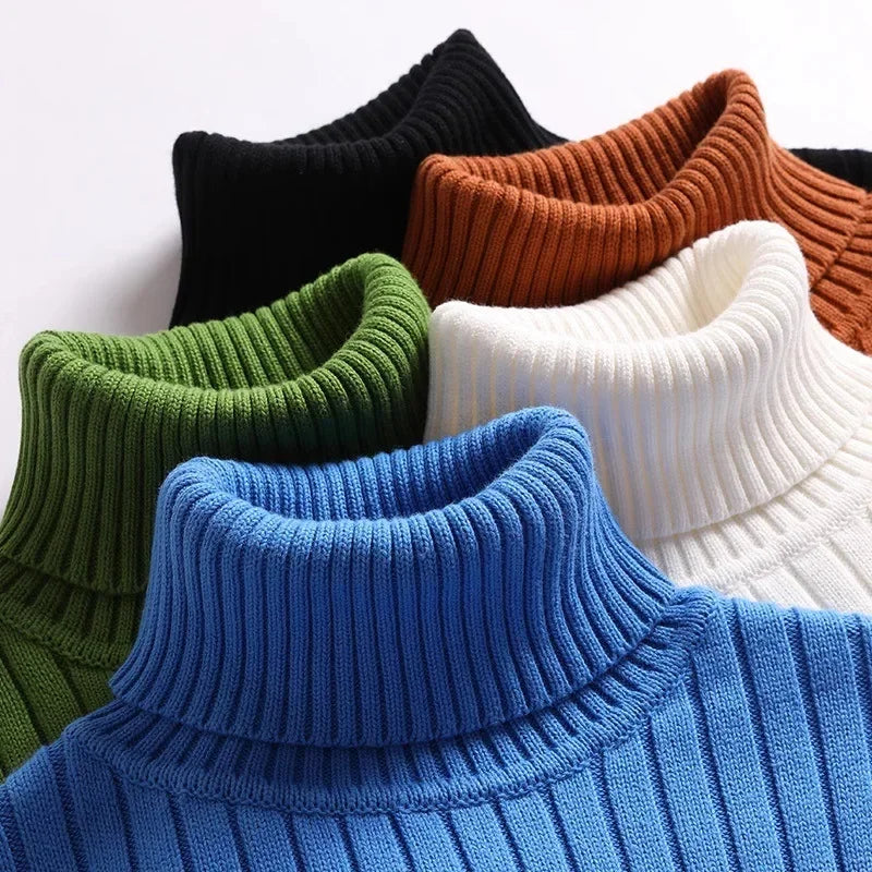 Erik – Classic Ribbed Turtleneck Pullover