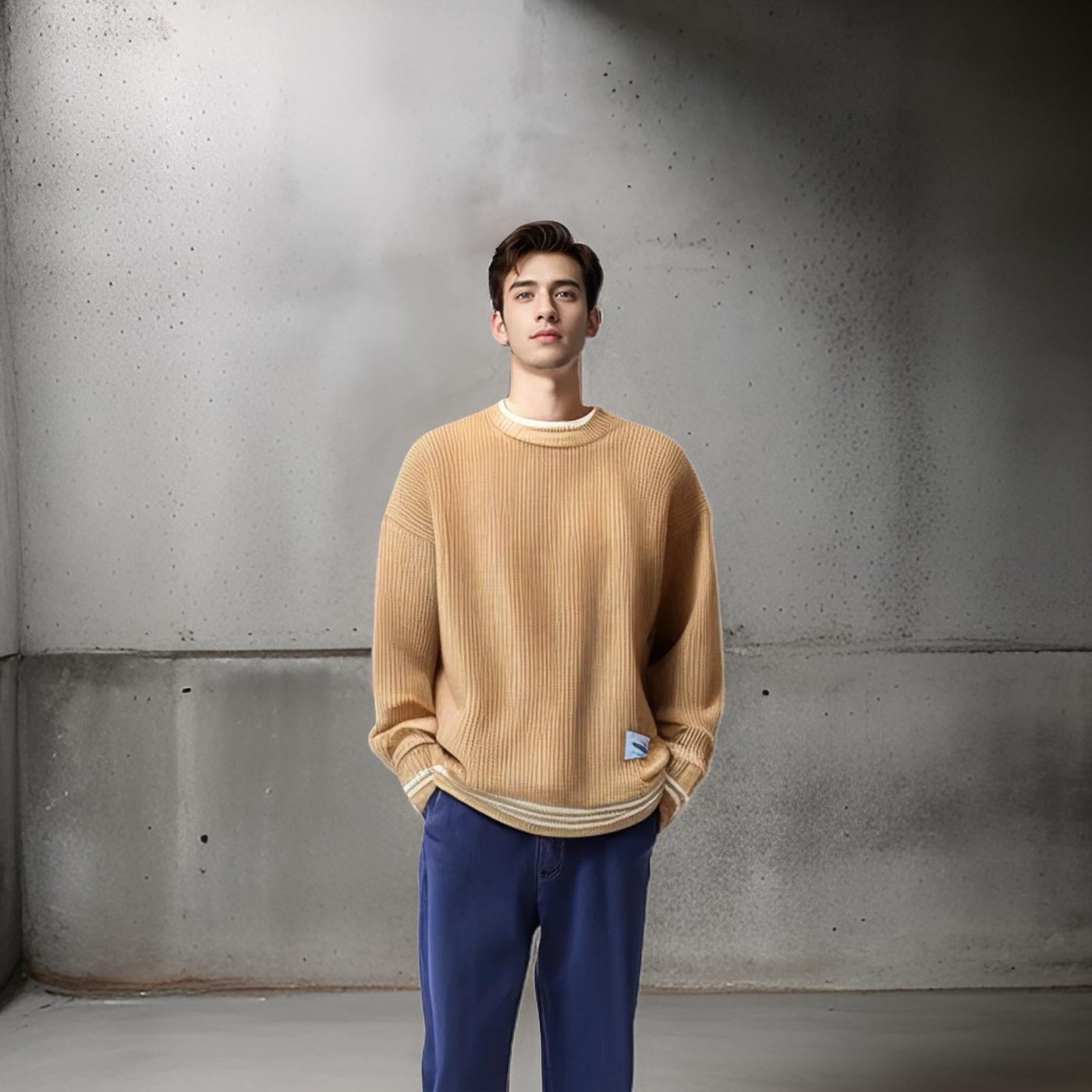 Brent - Round Neck knitted Sweater