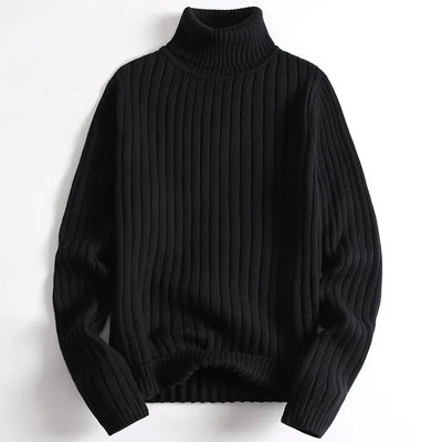 Erik – Classic Ribbed Turtleneck Pullover